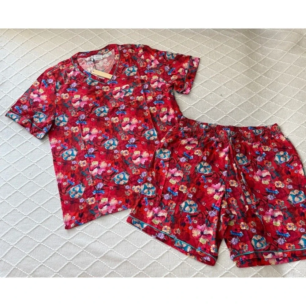 Cosabella Bella Men's Floral Modal Cotton Pajama Set Size S NWT